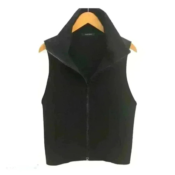 Annette Gortz Designer Relaxed Fit Soft Shell Vest Black Size  36 - Picture 4 of 14